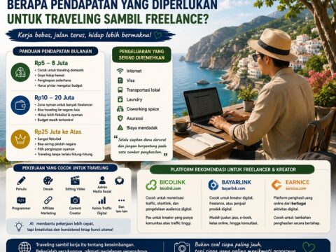 Sebenarnya Berapa Pendapatan Bulanan Yang Dibutuhkan Agar Bisa Traveling Sambil Freelance?